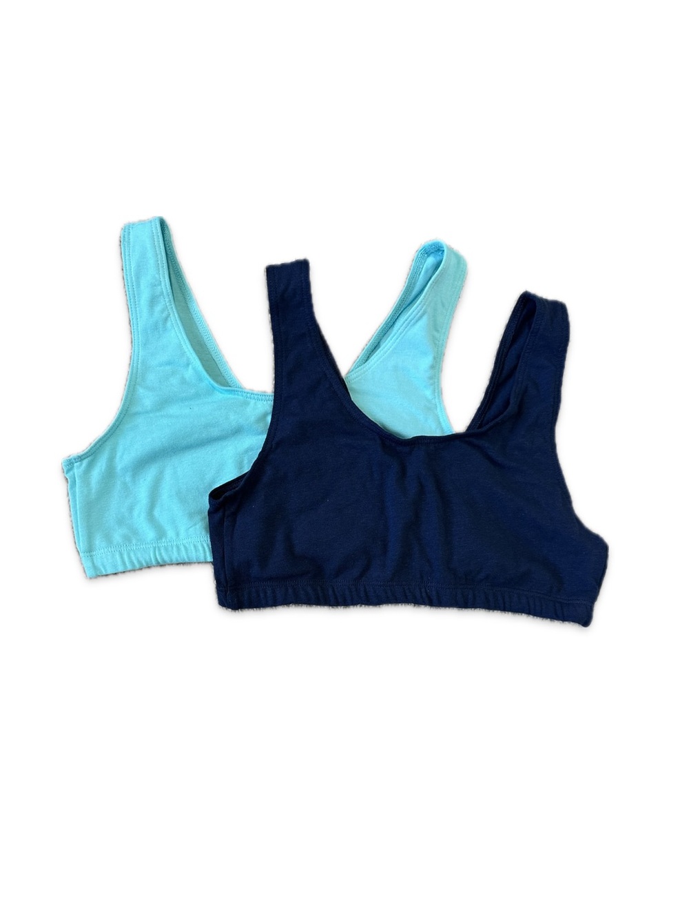 NEW Hanes Women's Scoopneck Bralettes/Low-Impact Sports Bras -2 pack